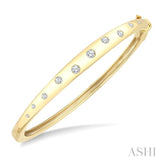 .50CTRDDM FLUSH TINY BANGLE YG 10K-G*