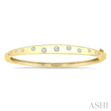 .50CTRDDM FLUSH TINY BANGLE YG 10K-G*