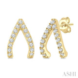 .15CTRDDM WISH BONE PETITE ER YG 10K-S*