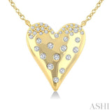 .20CTRDDM HEART MOSAIC PD YG 10K-G+CH*