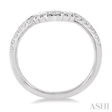 1/5 ctw Round Cut Diamond Wedding Band in 14K White Gold