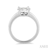 1/8 Ctw Lovebright Round Cut Diamond Ring in 14K White Gold