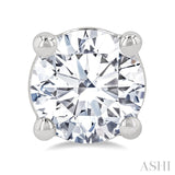 1 1/4 Ctw Round Cut Diamond Stud Earrings in 14K White Gold