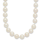 14k 7-8mm White Round Akoya Saltwater Cultured Pearl 20 inch Necklace