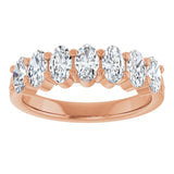 14K Rose 1 1/3 CTW Lab-Grown Diamond Anniversary Band