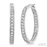 Diamond Hoop Earrings