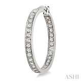 Diamond Hoop Earrings