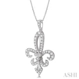 Diamond Fleur De Lis Pendant