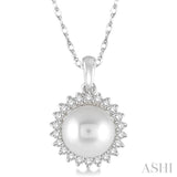 Pearl & Diamond Pendant