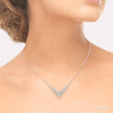 'V' Shape Diamond Necklace