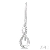 Infinity Shape Diamond Earrings