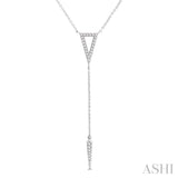 Triangle Spike 'Y' Shape Diamond Necklace