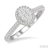 Oval Shape Lovebright Essential Diamond Ring