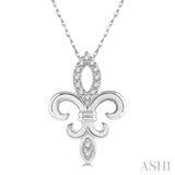 Diamond Fleur De Lis Pendant