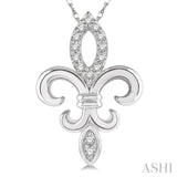 Diamond Fleur De Lis Pendant