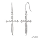 Cross Diamond Earrings