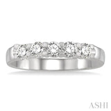 5  Stones Diamond Weeding Band