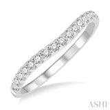 Diamond Curved Wedding Band