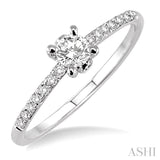 Light Weight Diamond Engagement Ring
