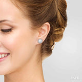 Pearl & Diamond Earrings