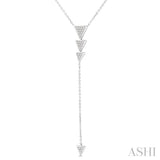 Triangle 'Y' Shape Diamond Necklace