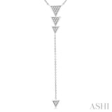 Triangle 'Y' Shape Diamond Necklace