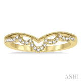 Light Weight Diamond Chevron Ring