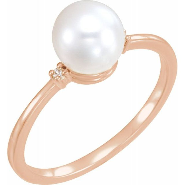 Accented Pearl Ring