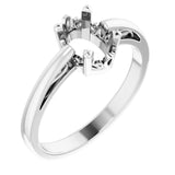 Solitaire Scroll Setting® Ring