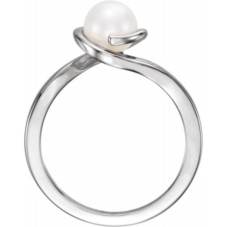 Sterling Silver Pearl Ring | Pearl Costume Ring - The Collegiate Standard