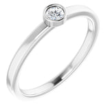 Bezel-Set Solitaire Ring