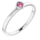 Bezel-Set Solitaire Ring