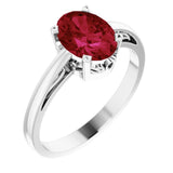 Solitaire Scroll Setting® Ring