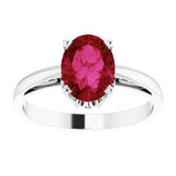 Solitaire Scroll Setting® Ring