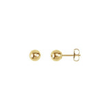 Ball Earrings With Bright Finish