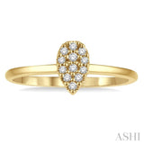 Pear Shape Petite Diamond Ring