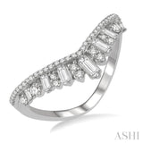 Chevron Diamond Fashion Ring