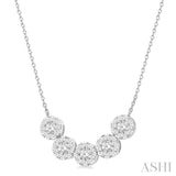 5 Stone Lovebright Essential Diamond Necklace